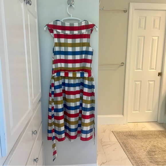 Anthropologie Maeve Cricket Club Multicolor Checkered Dress - Picture 8 of 13